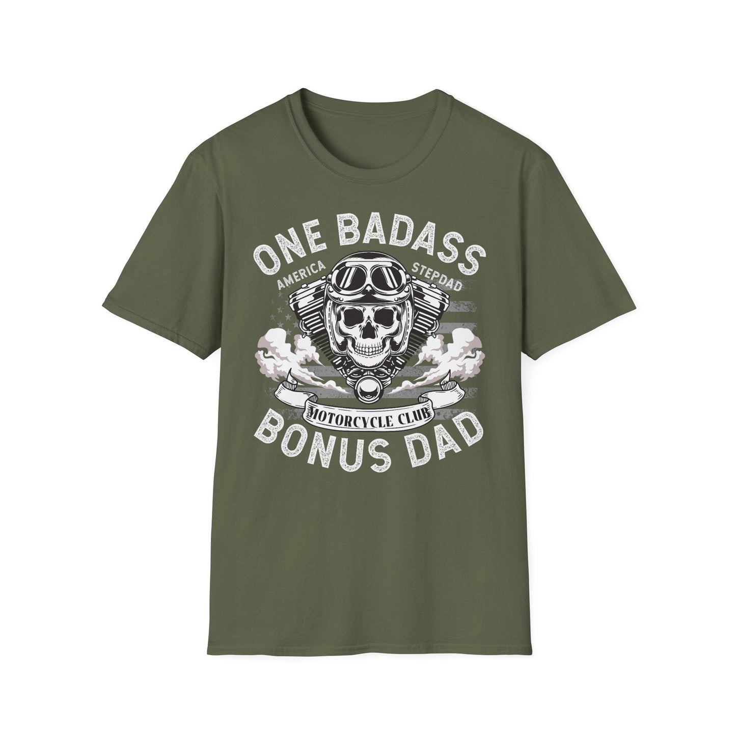 Badass Dad Motorcycle Vintage Design Motorcycle T Shirt