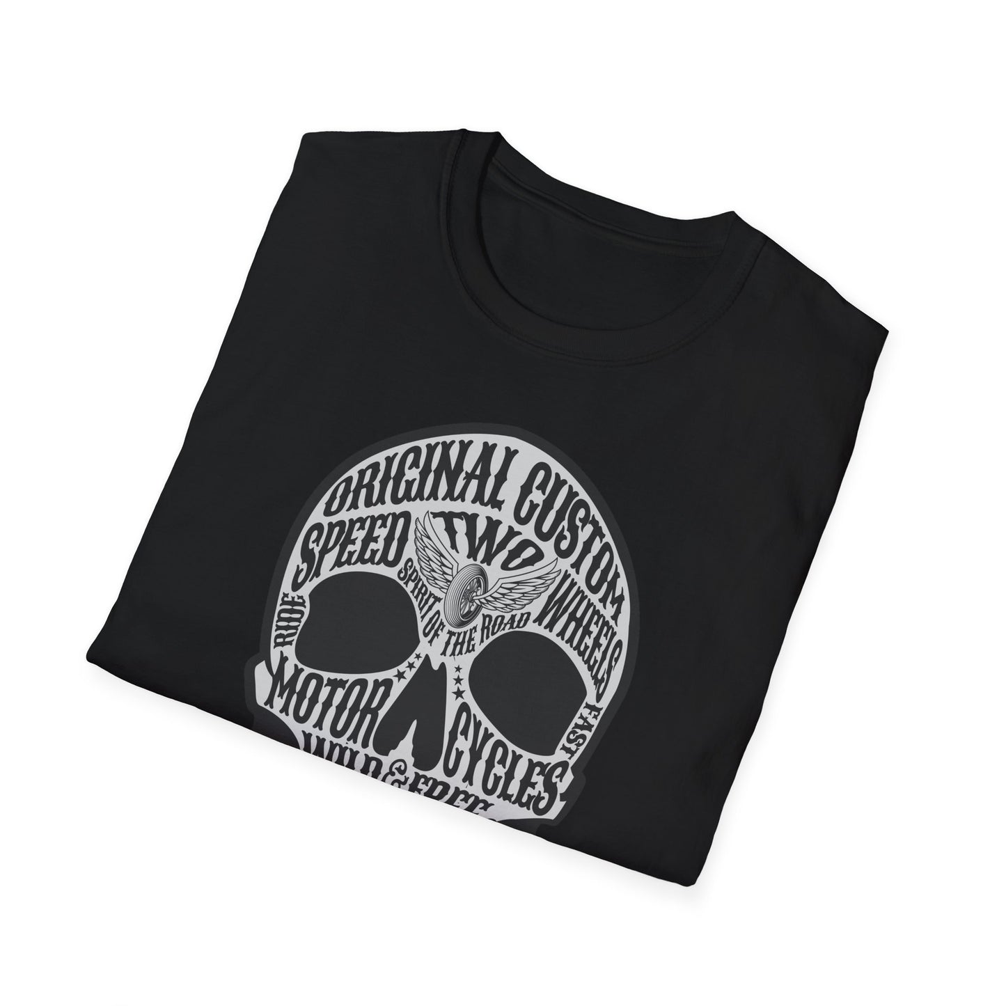 Motorcycle Skull Vintage Design Biker T shirt