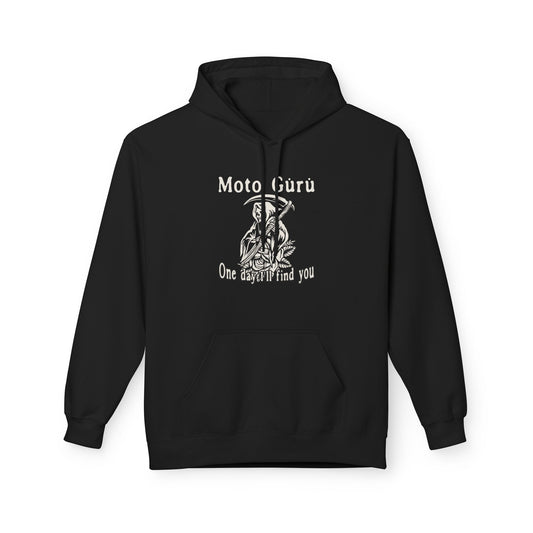 One Day I'll Find You Vintage Design Black Fleece Hoodie