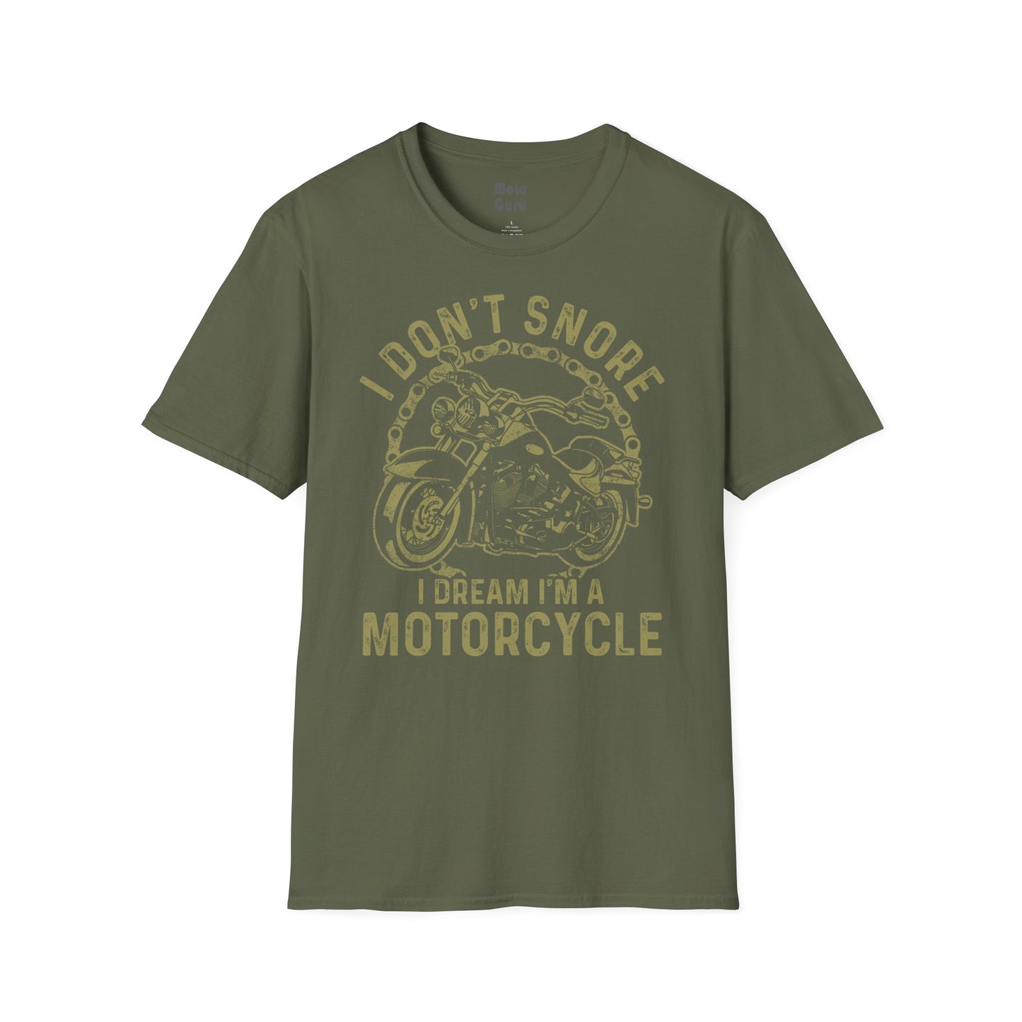 I Don't Snore I Dream Vintage Design Motorcycle T-shirt