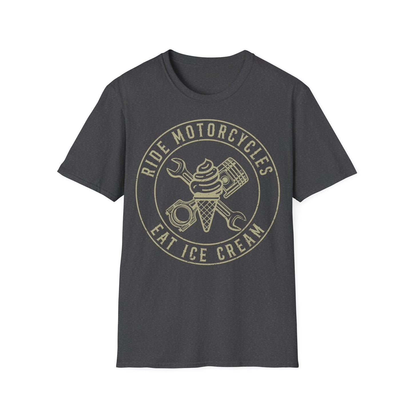 Motorcycle Ice Cream Lovers Vintage Design Motorcycle T Shirt