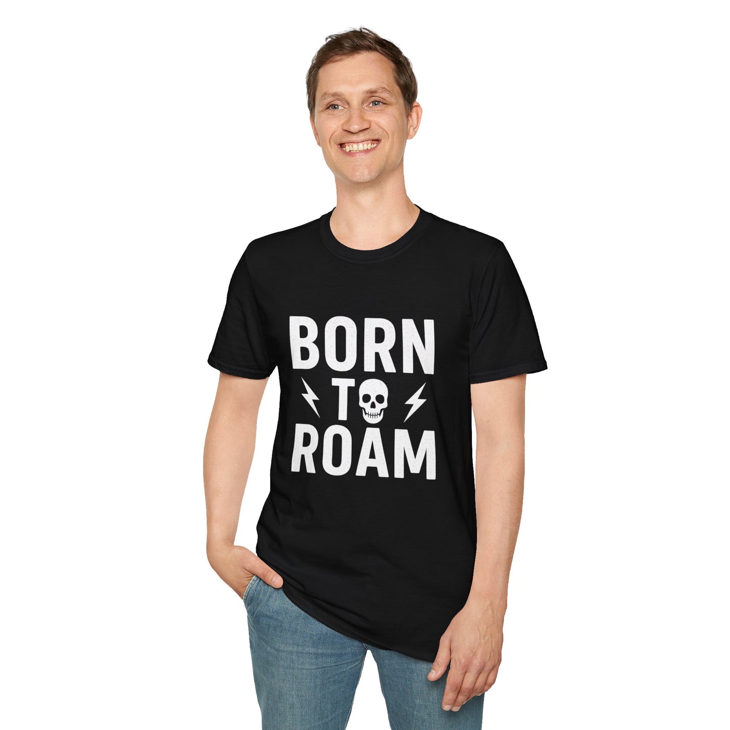 Born to Roam Unisex Vintage Desing Motorcycle T-Shirt