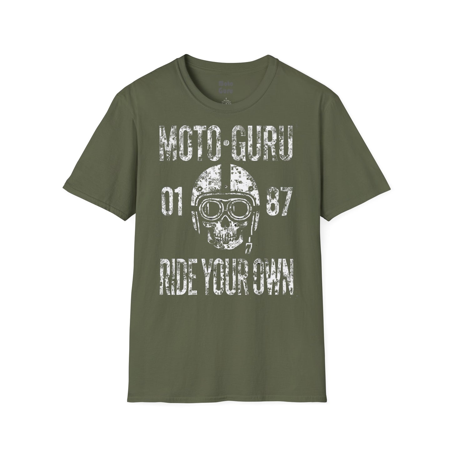 Moto-Guru Ride Your Own Grunge Vintage Design Motorcycle T-Shirt