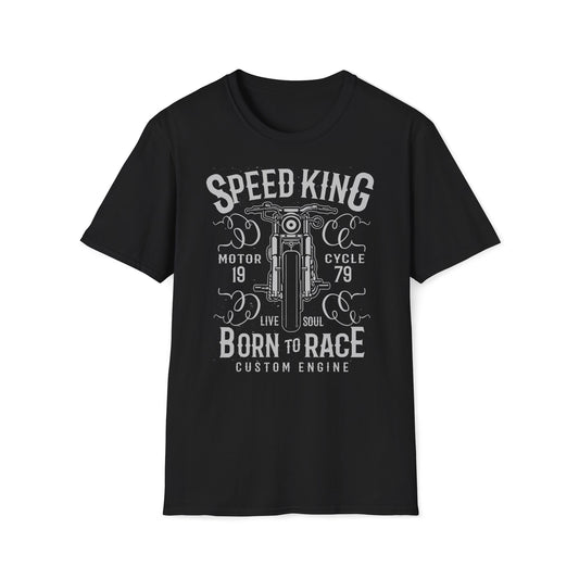 Speed King Vintage Design Motorcycle T-Shirt