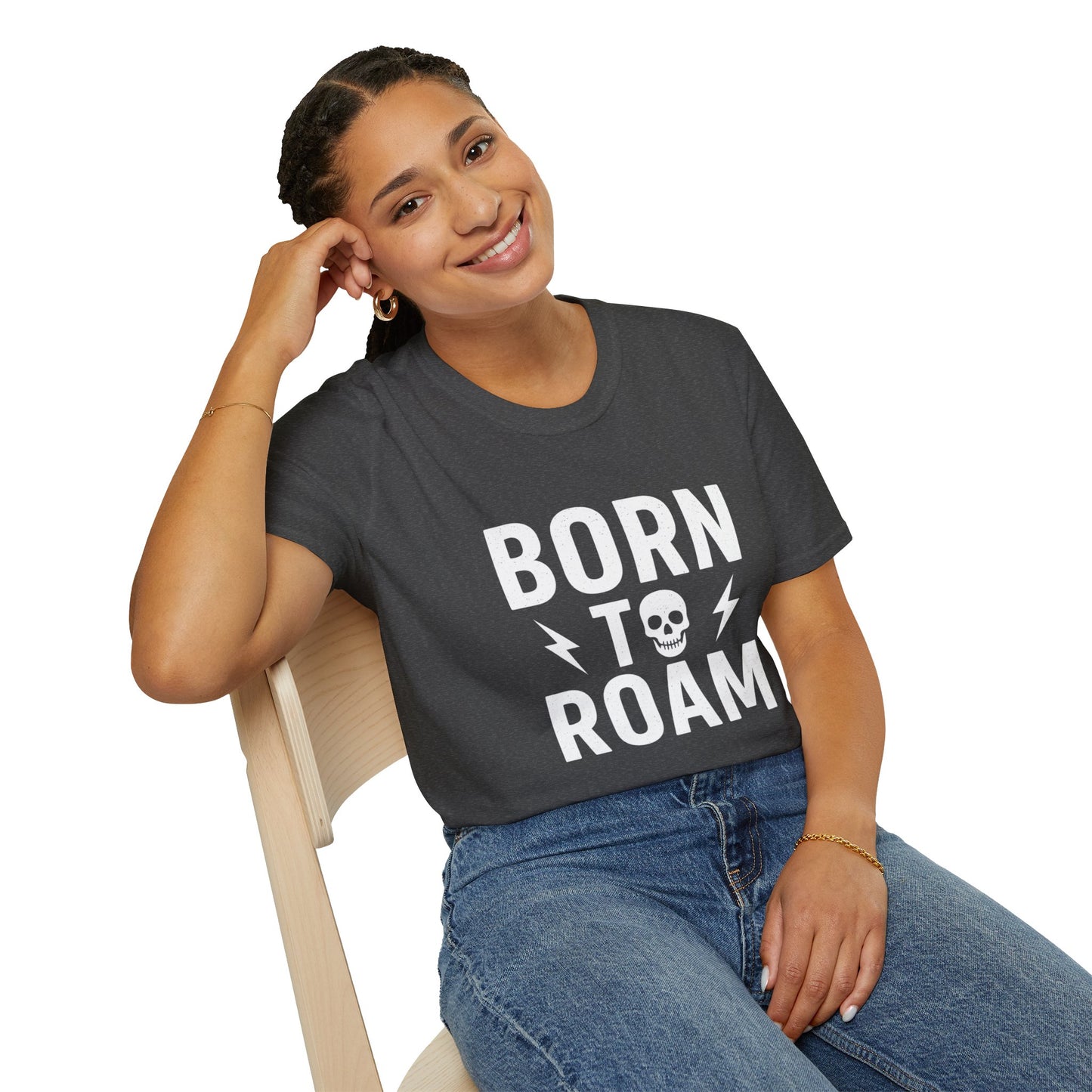 Born to Roam Unisex Vintage Desing Motorcycle T-Shirt