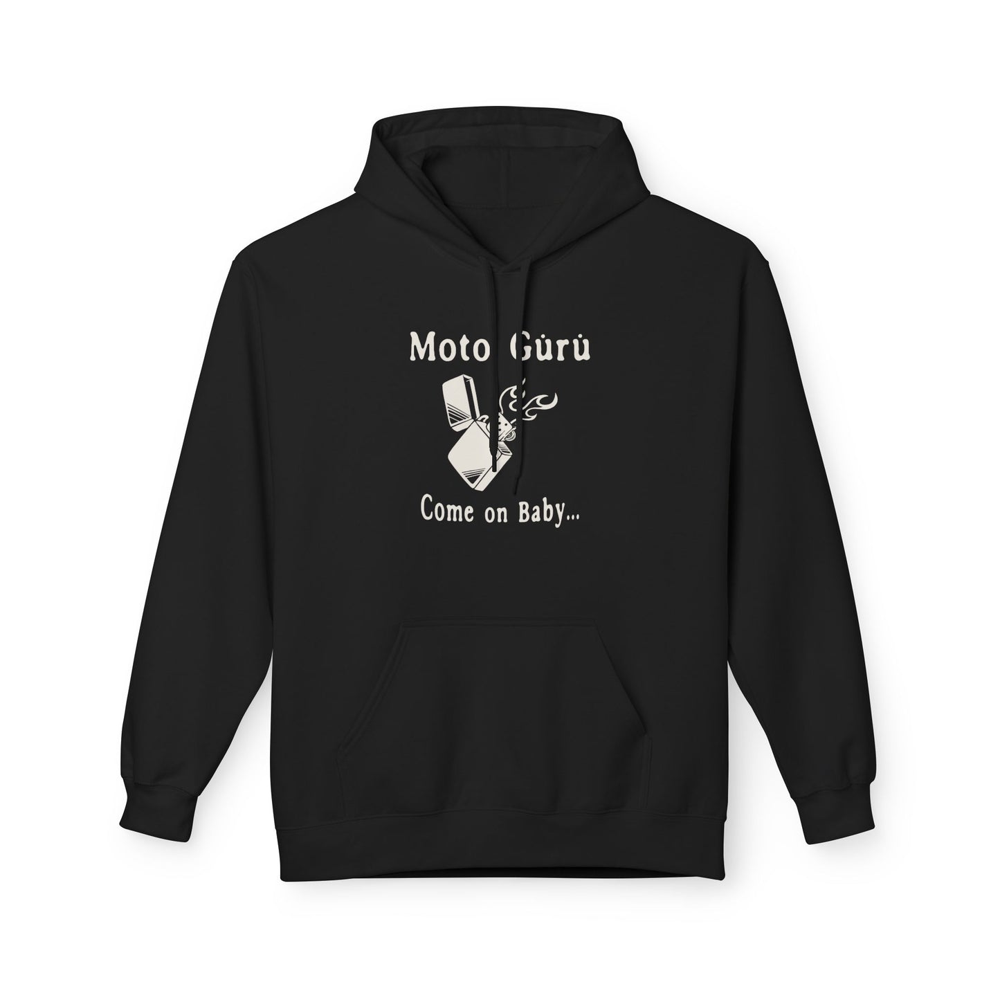 Come on Baby Light my Fire Vintage Design Motorcycle Fleece Hoodie