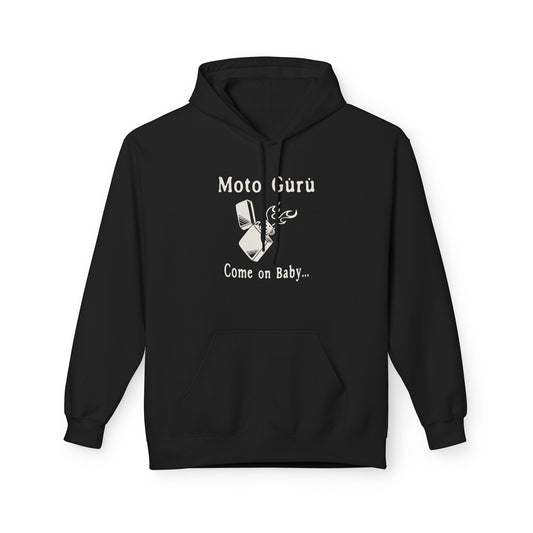 Come on Baby Light my Fire Vintage Design Motorcycle Fleece Hoodie