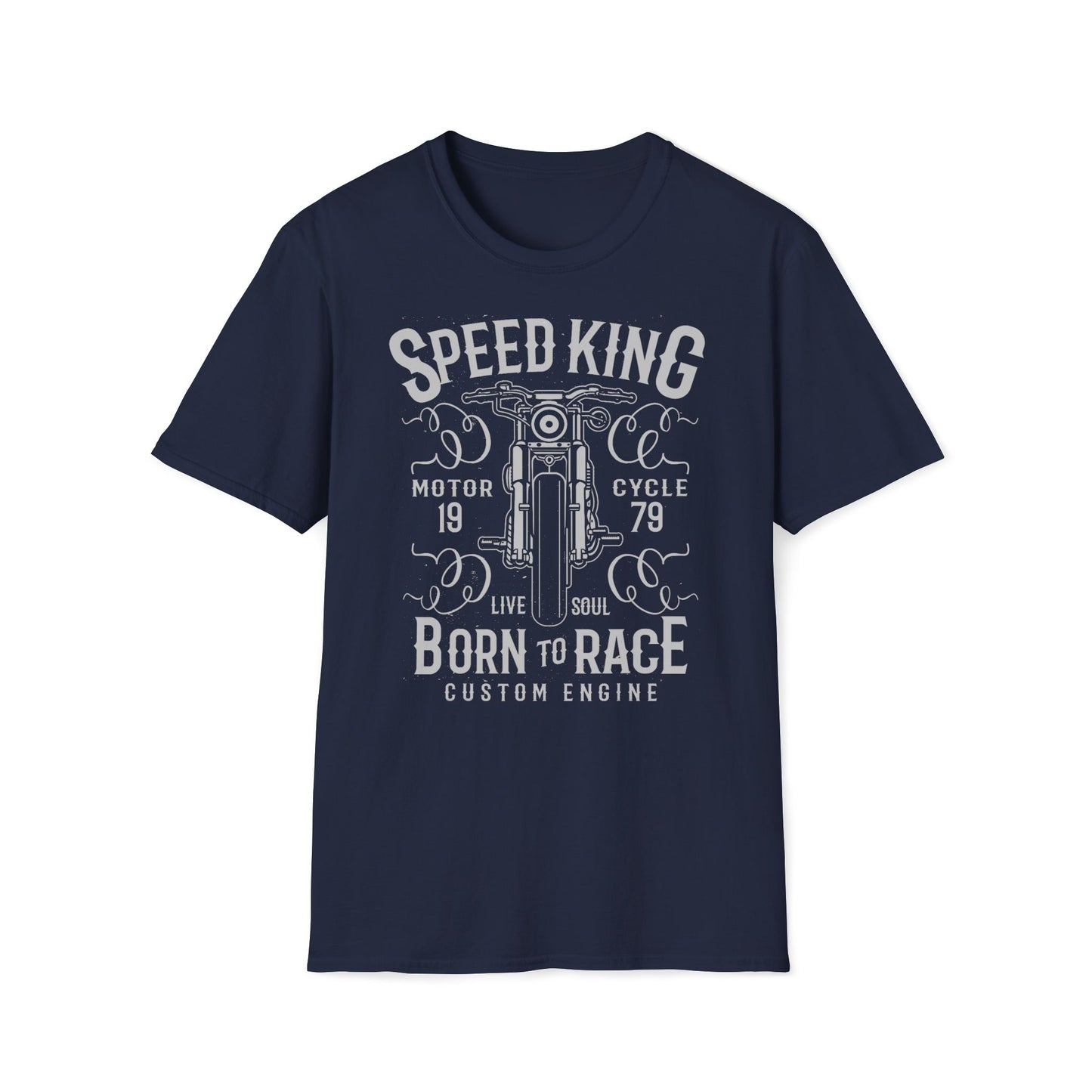Speed King Vintage Design Motorcycle T-Shirt