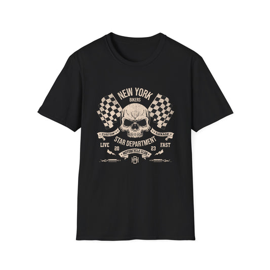 New York Bikers Vintage Design Motorcycle T-Shirt