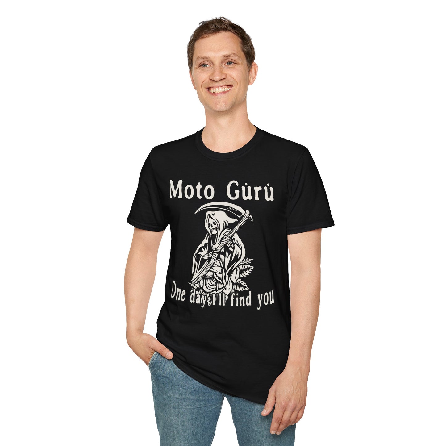 One Day I'll Find You Vintage Design Motorcycle T-Shirt